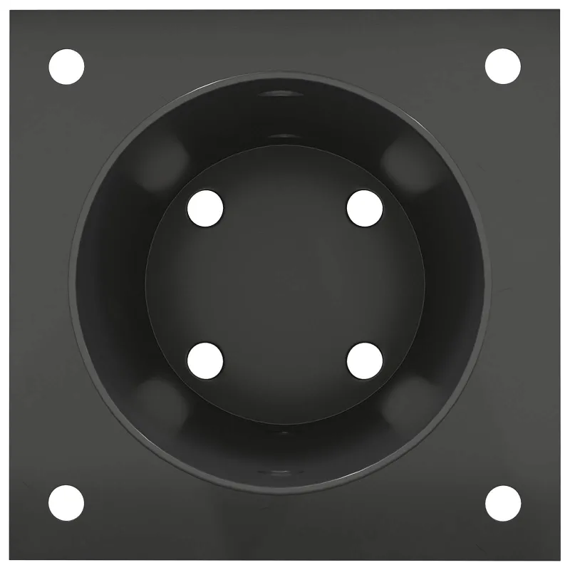 Apvalus žemės inkaras 12 pcs Antracito 15 x 15 x 15 cm Metalas