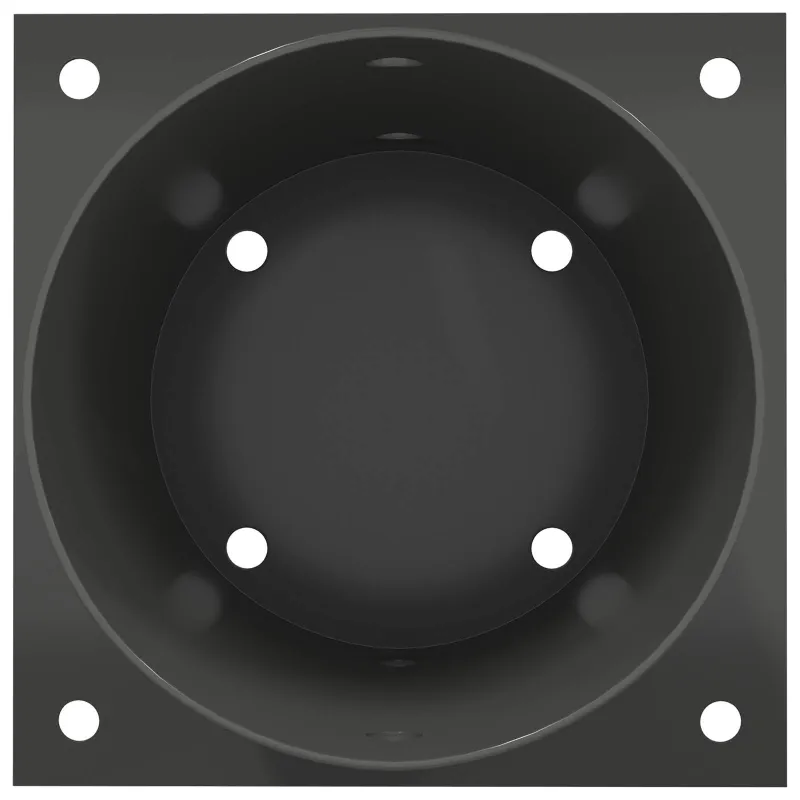 Apvalus žemės inkaras 12 pcs Antracito 18 x 18 x 15 cm Metalas