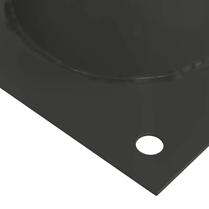 Apvalus žemės inkaras 12 pcs Antracito 18 x 18 x 15 cm Metalas