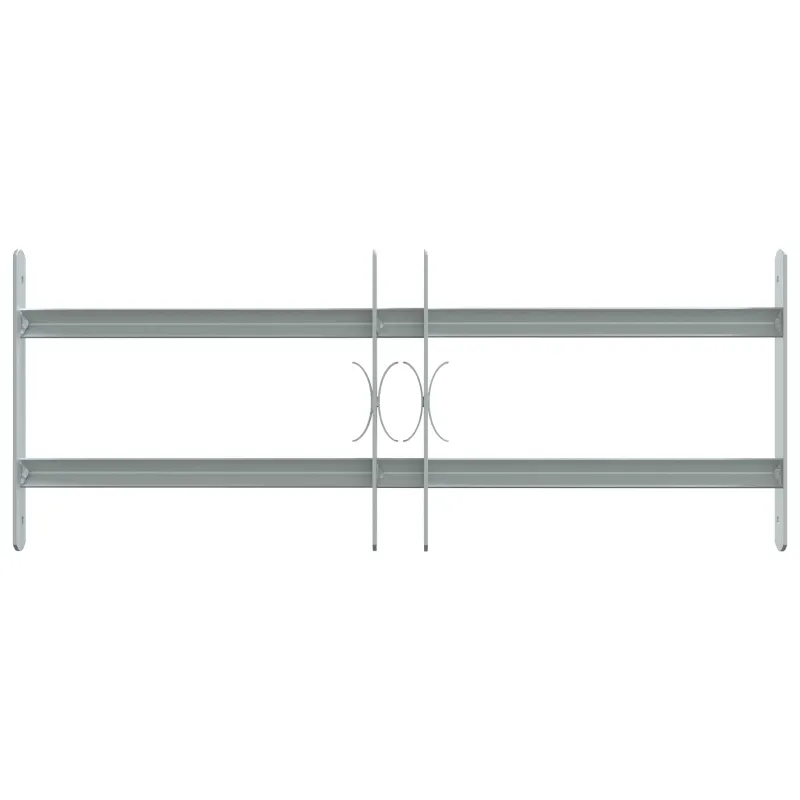 Langų saugos grotelės su 2 skersiniais 3 pcs 430-740 mm