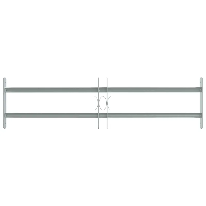 Langų saugos grotelės su 2 skersiniais 3 pcs 630-1140 mm