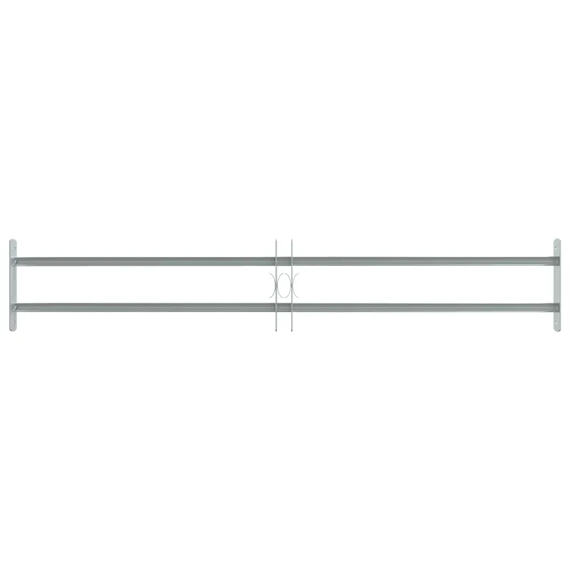 Langų saugos grotelės su 2 skersiniais 3 pcs 930-1740 mm