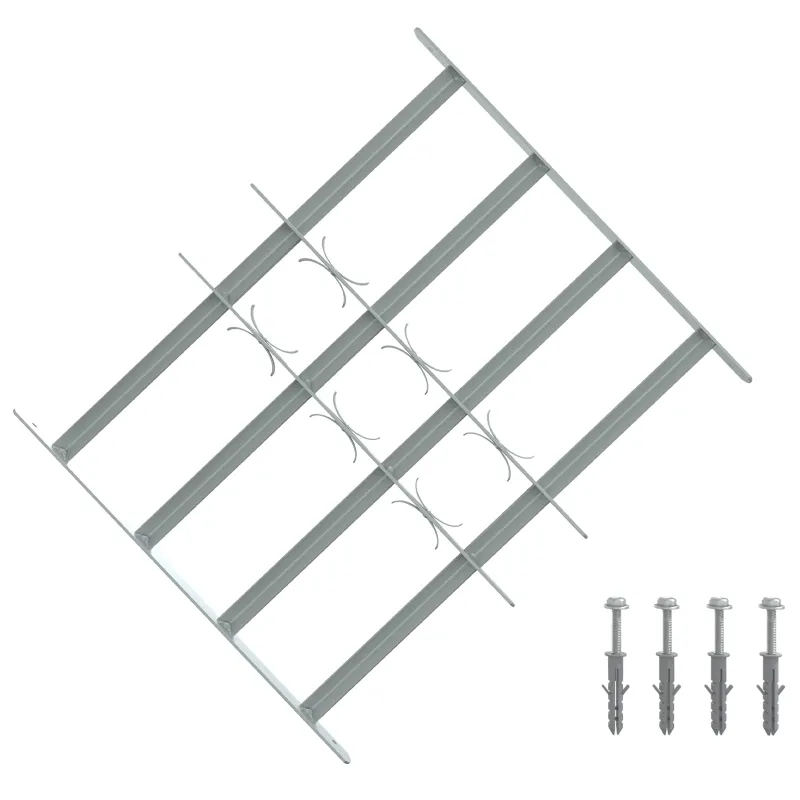Saugumo grotelės langams su 4 kryžmėmis 3 pcs 430-740 mm