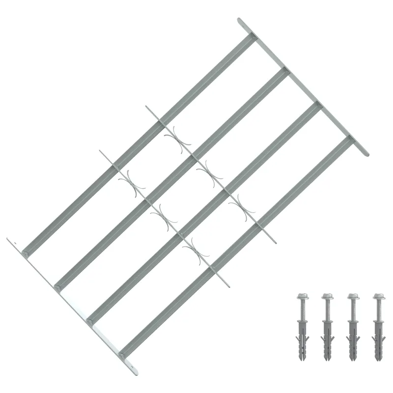 Saugumo grotelės langams su 4 kryžmėmis 3 pcs 630-1140 mm