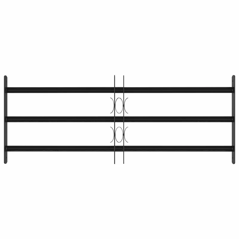 Langų saugos grotelės su 3 skersinėmis 3 pcs 63-114 cm