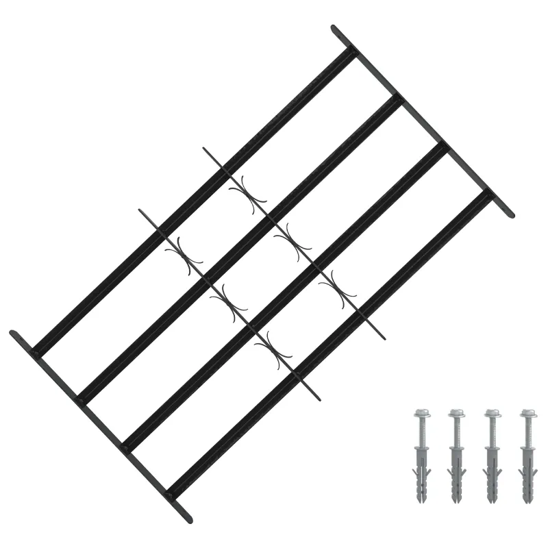 Saugumo grotelės langams su 4 kryžmėmis 3 pcs 63-114 cm