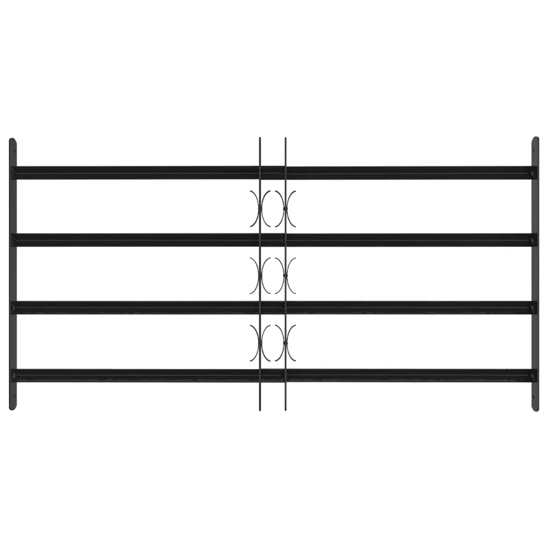 Saugumo grotelės langams su 4 kryžmėmis 3 pcs 63-114 cm