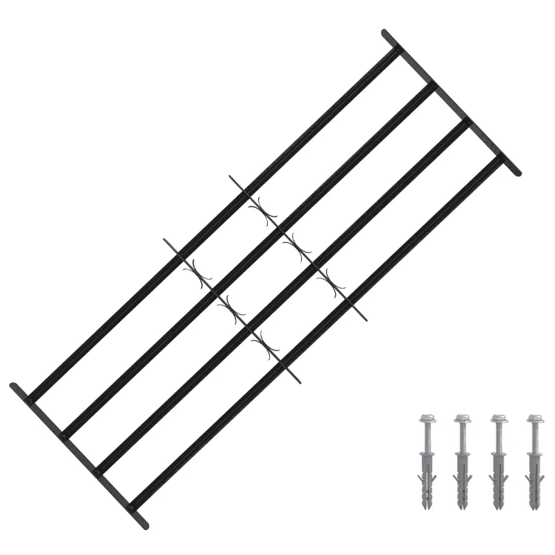 Saugumo grotelės langams su 4 kryžmėmis 3 pcs 93-174 cm