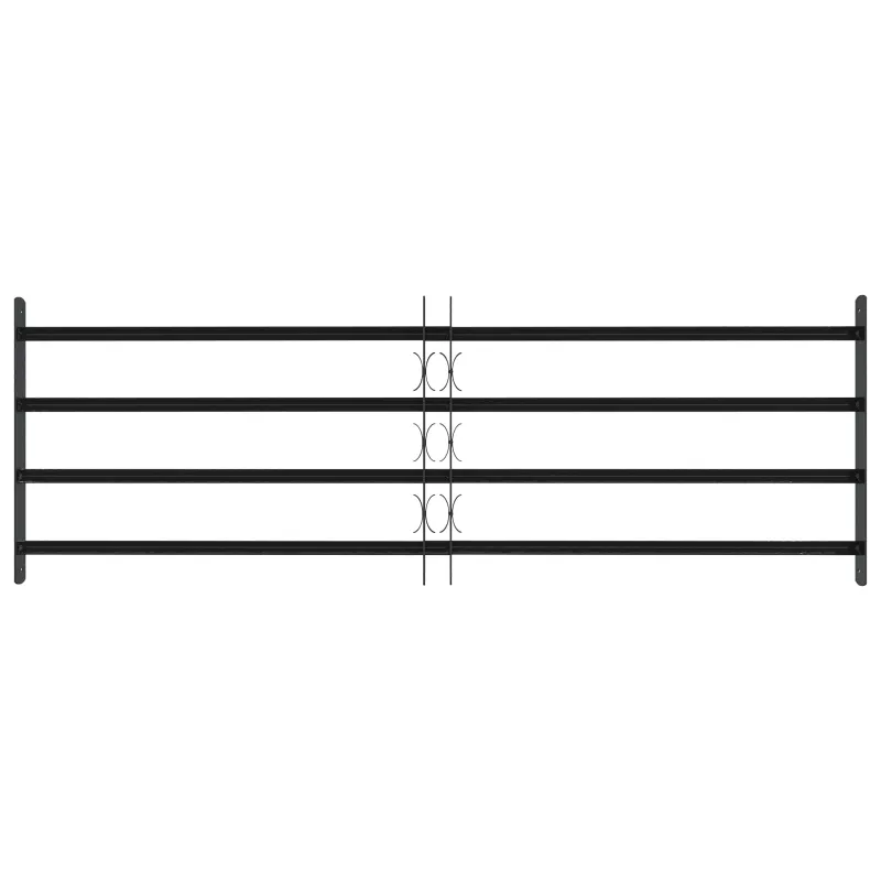 Saugumo grotelės langams su 4 kryžmėmis 3 pcs 93-174 cm