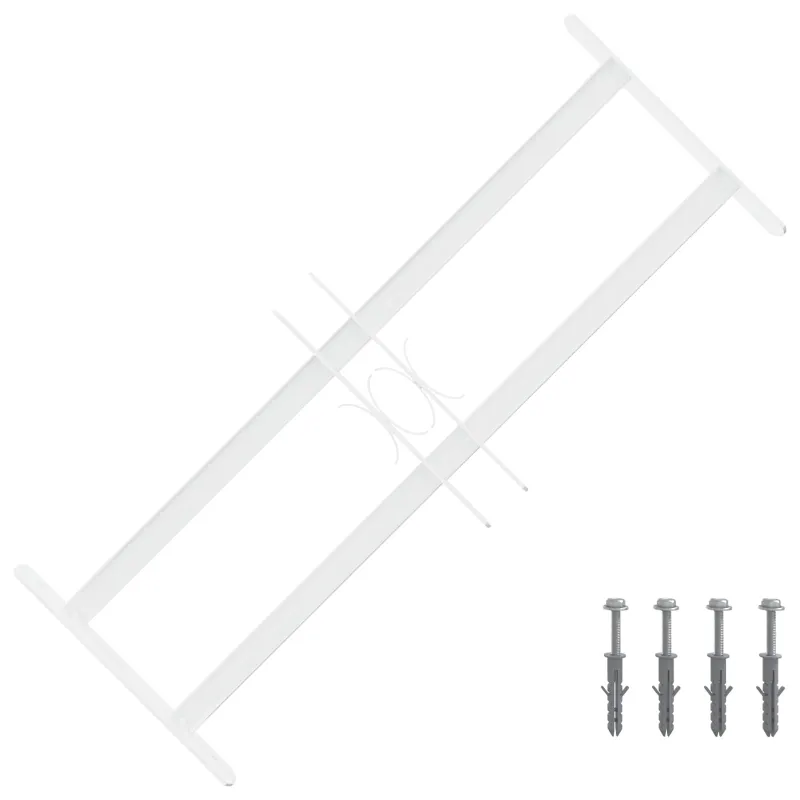 Langų saugos grotelės su 2 skersiniais 43-74 cm