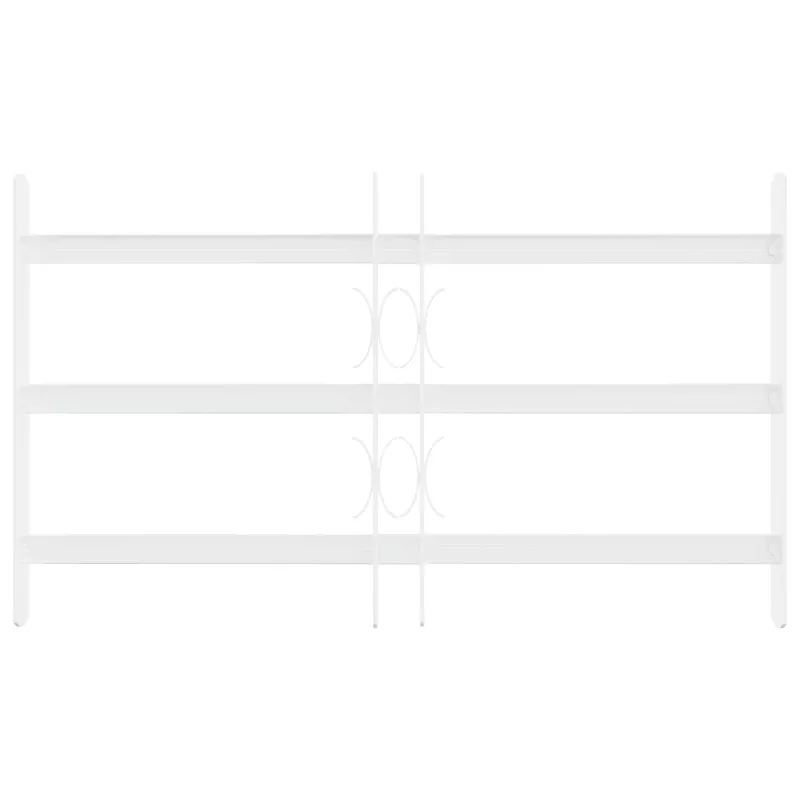 Langų saugos grotelės su 3 skersinėmis 43-74 cm