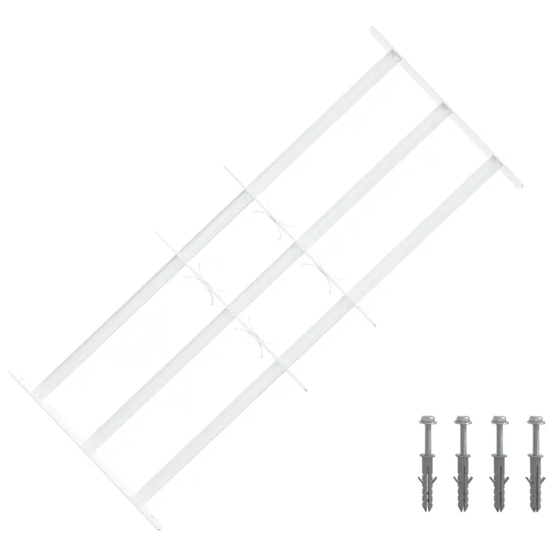 Langų saugos grotelės su 3 skersinėmis 63-114 cm
