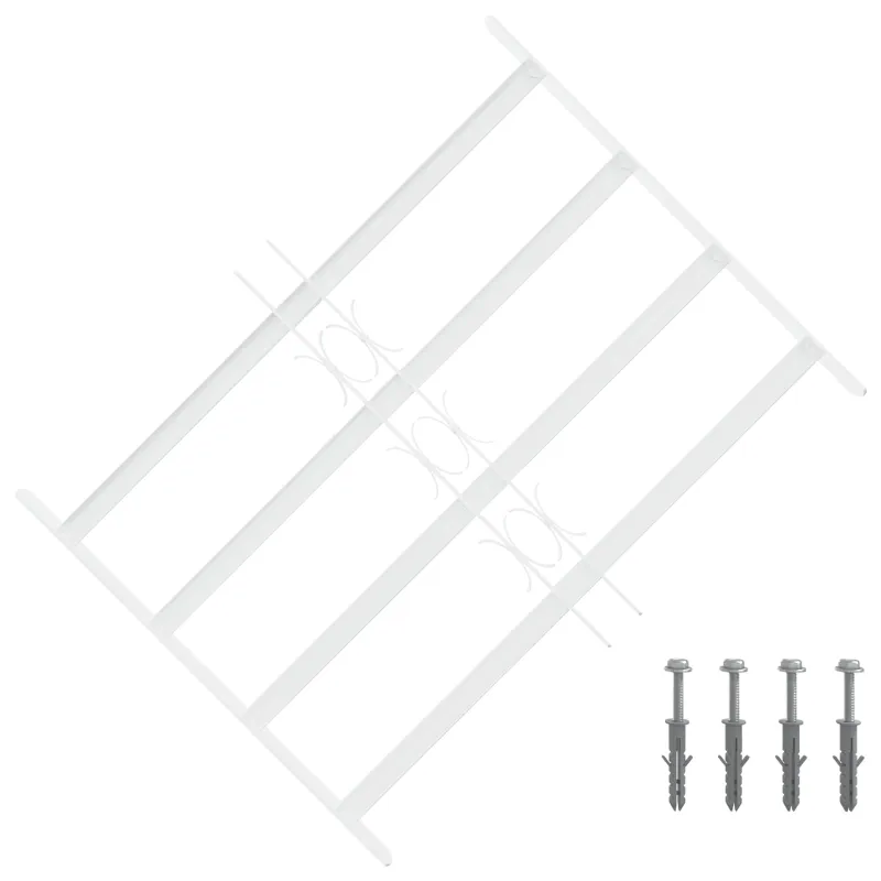 Saugumo grotelės langams su 4 kryžmėmis 43-74 cm