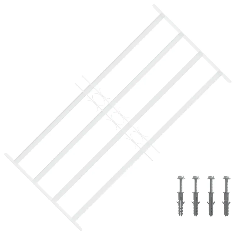 Saugumo grotelės langams su 4 kryžmėmis 63-114 cm