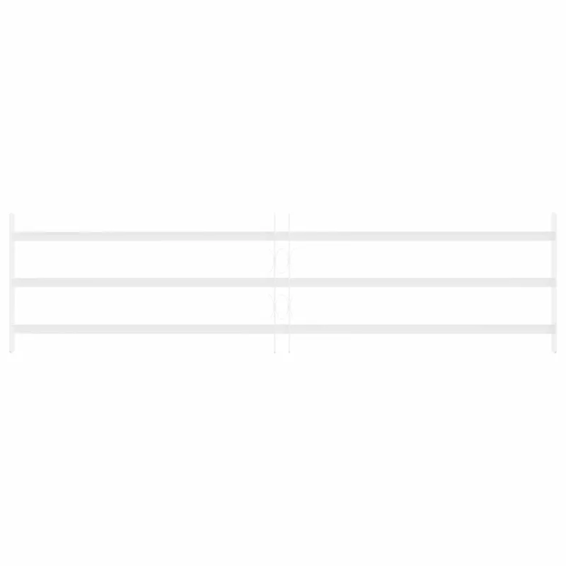 Langų saugos grotelės su 3 skersinėmis 3 pcs 93-174 cm