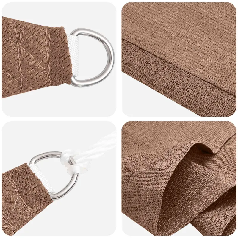 Saulės šešėlio audinys Taupe 2 x 6 m HDPE
