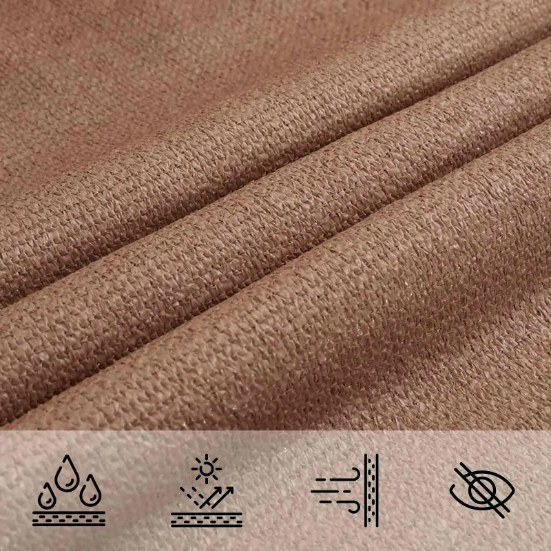 Saulės šešėlio audinys Taupe 2 x 2 x 2 m HDPE