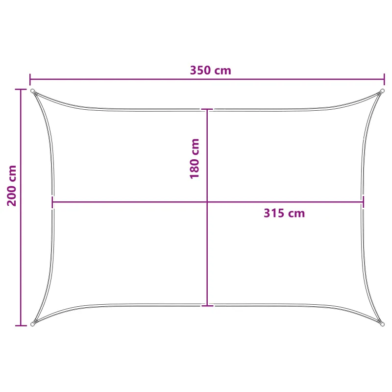Saulės šešėlio audinys Šviesiai pilka ir balta. 2 x 3,5 m HDPE