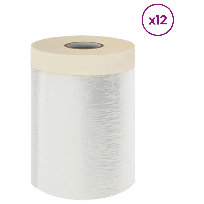 Dulkių lapas su lipnia juosta 12 pcs Skaidrus 55 x 3300 cm HDPE