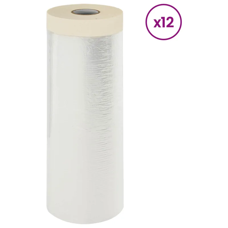 Dulkių lapas su lipnia juosta 12 pcs Skaidrus 270 x 1600 cm