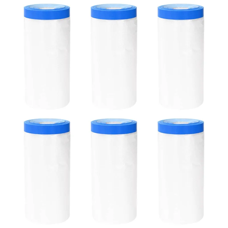 Maskavimo filmas su lipnia juosta 6 pcs Skaidrūs ir mėlyni