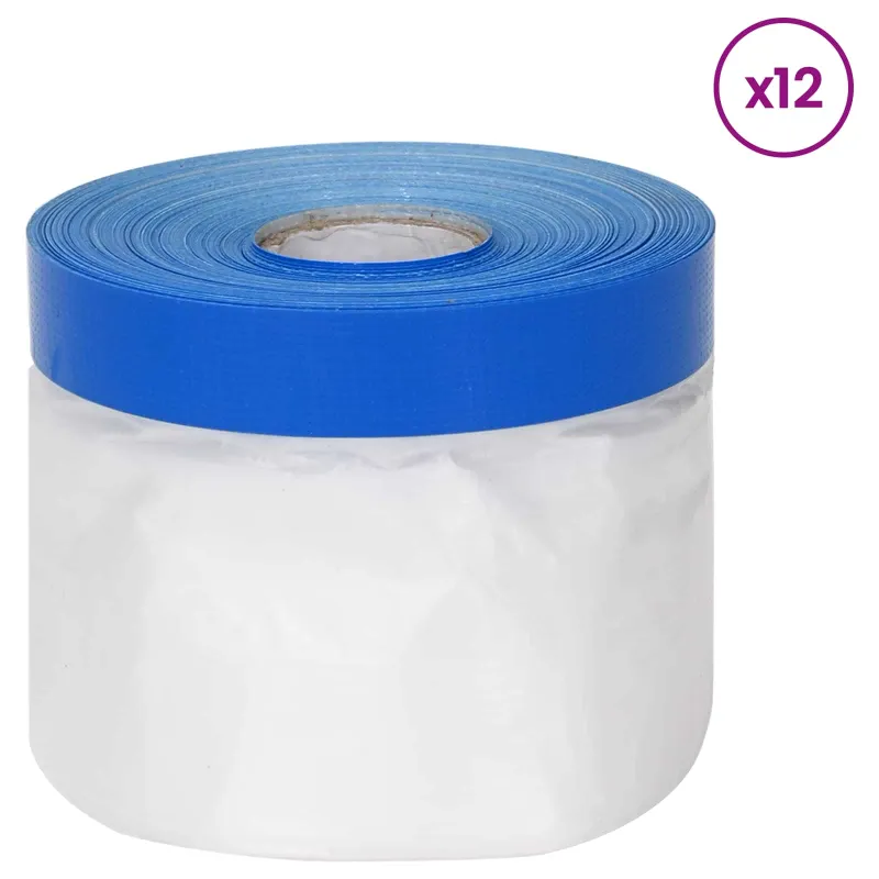 Maskavimo filmas su lipnia juosta 12 pcs Skaidrūs ir mėlyni