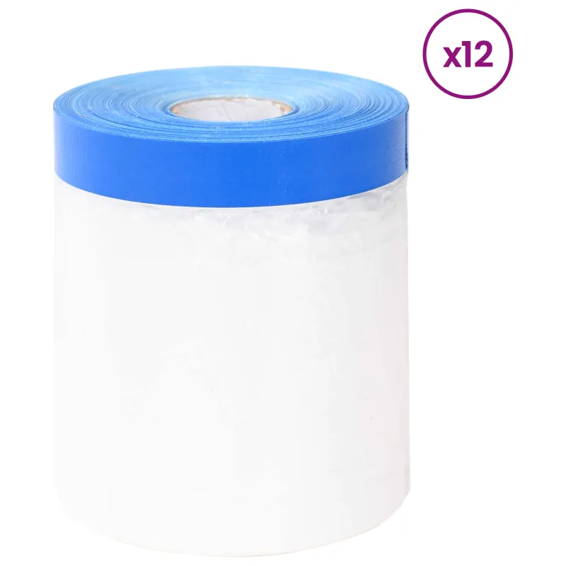 Maskavimo filmas su lipnia juosta 12 pcs Skaidrūs ir mėlyni