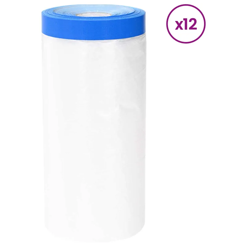 Maskavimo filmas su lipnia juosta 12 pcs Skaidrūs ir mėlyni