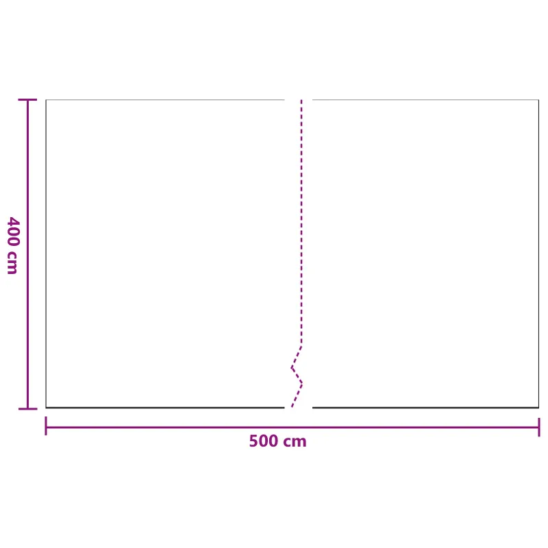 Dulkių lakštas 6 pcs Skaidrus 400 x 500 cm HDPE