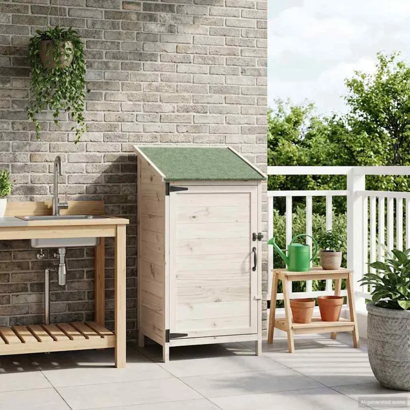 Sodo Sandėlys Balta 59 x 56 x 113,5 cm Apdirbta mediena