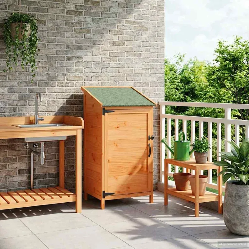 Sodo Sandėlys Ruda 59 x 56 x 113,5 cm Apdirbta mediena