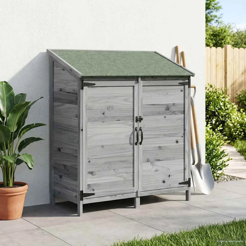 Sodo Sandėlys Pilka 106,5 x 56 x 113,5 cm Apdirbta mediena