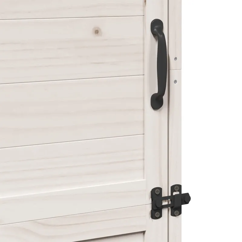 Sodo Sandėlys Balta 59,5 x 56 x 176,5 cm Apdirbta mediena