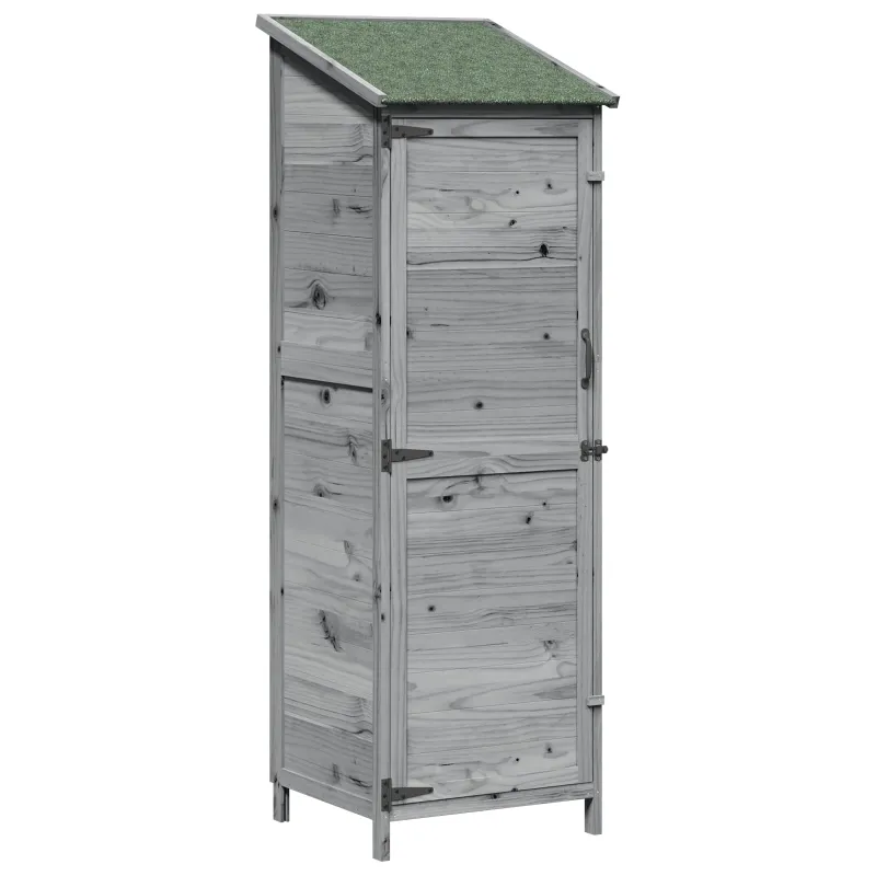 Sodo Sandėlys Pilka 59,5 x 56 x 176,5 cm Apdirbta mediena