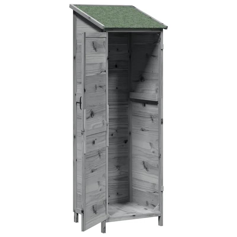 Sodo Sandėlys Pilka 59,5 x 56 x 176,5 cm Apdirbta mediena
