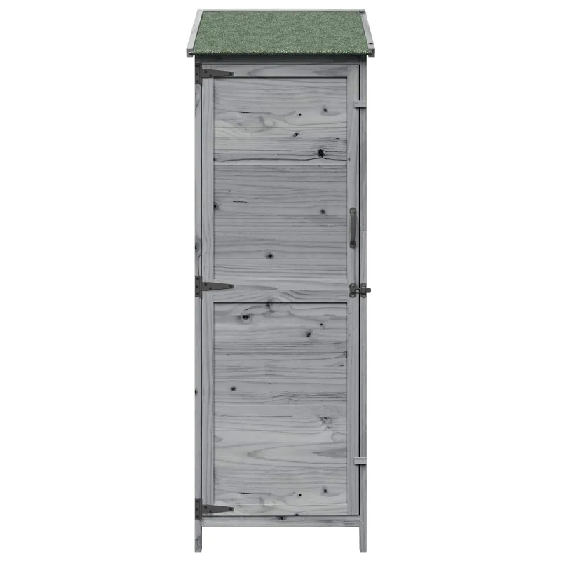 Sodo Sandėlys Pilka 59,5 x 56 x 176,5 cm Apdirbta mediena