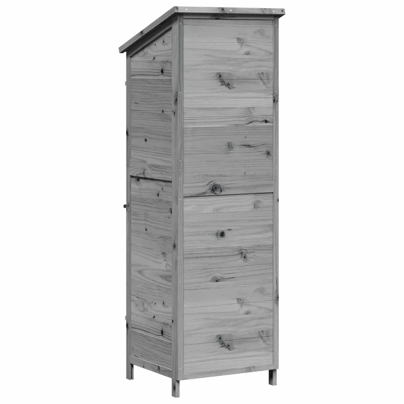 Sodo Sandėlys Pilka 59,5 x 56 x 176,5 cm Apdirbta mediena
