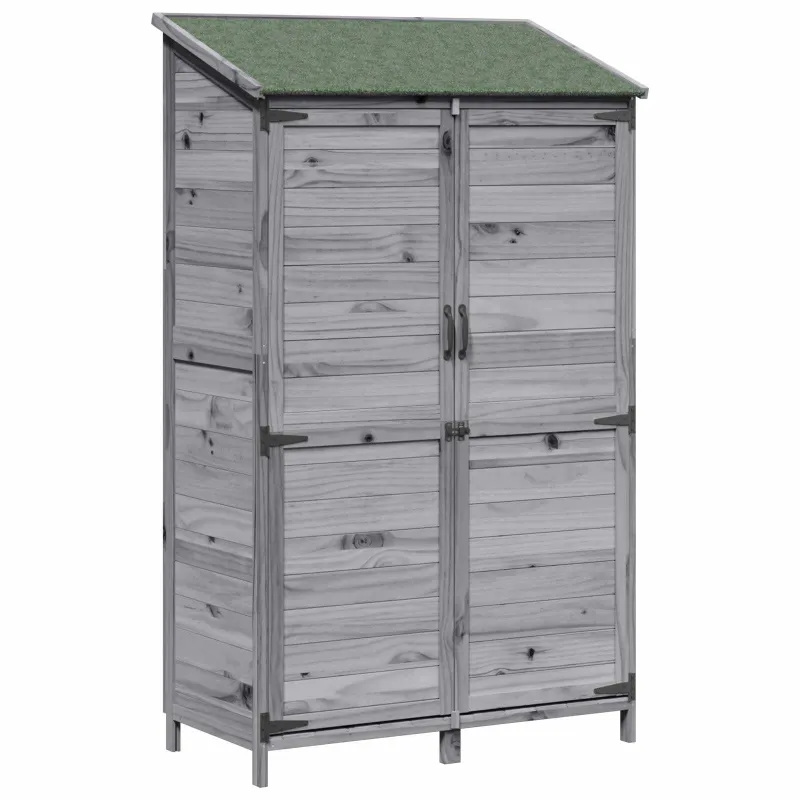 Sodo Sandėlys Pilka 106,5 x 56 x 176 cm Apdirbta mediena