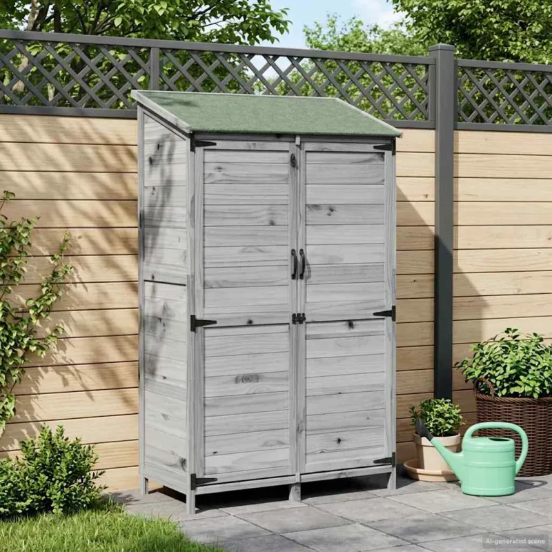 Sodo Sandėlys Pilka 106,5 x 56 x 176 cm Apdirbta mediena