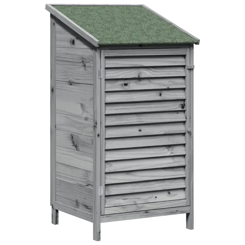 Sodo Sandėlys Pilka 59 x 56 x 113,5 cm Kietasis pušinis medis