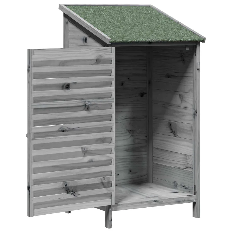 Sodo Sandėlys Pilka 59 x 56 x 113,5 cm Kietasis pušinis medis