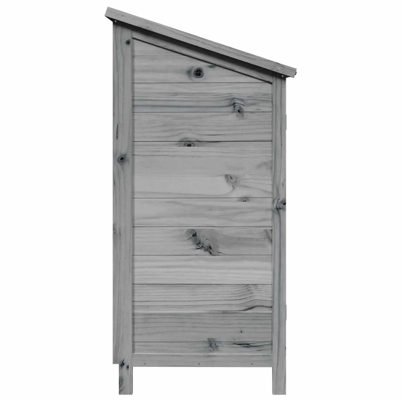 Sodo Sandėlys Pilka 59 x 56 x 113,5 cm Kietasis pušinis medis
