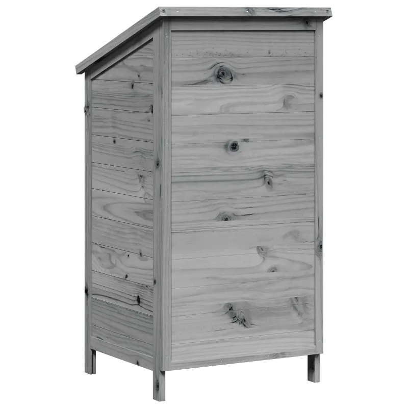 Sodo Sandėlys Pilka 59 x 56 x 113,5 cm Kietasis pušinis medis