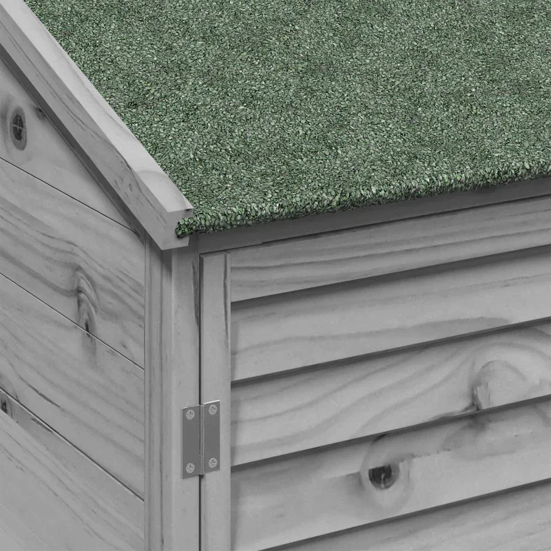 Sodo Sandėlys Pilka 59 x 56 x 113,5 cm Kietasis pušinis medis