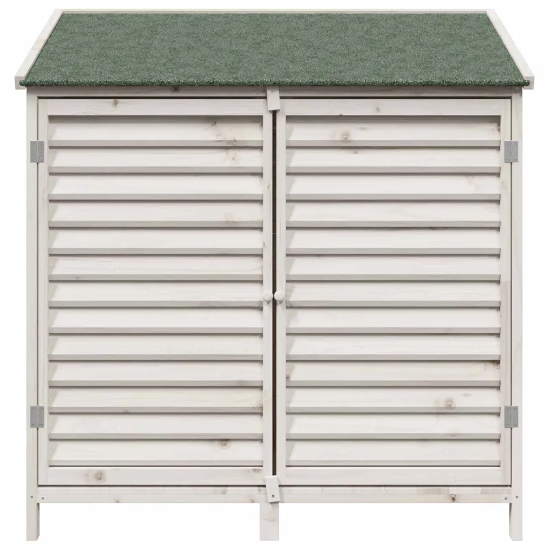 Sodo Sandėlys Balta 106 x 56 x 113,5 cm Kietasis pušinis medis