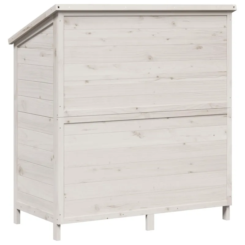 Sodo Sandėlys Balta 106 x 56 x 113,5 cm Kietasis pušinis medis