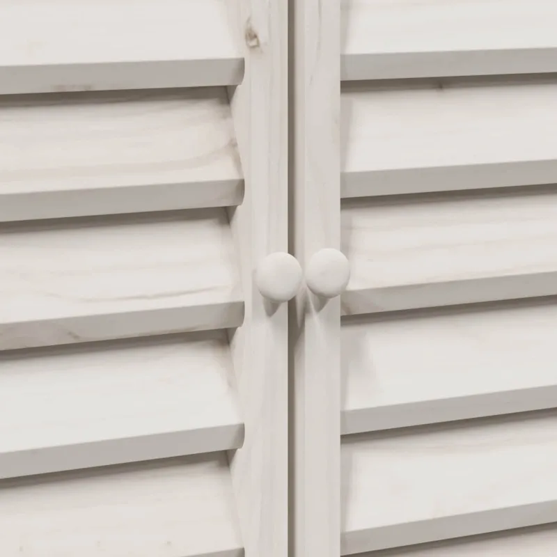 Sodo Sandėlys Balta 106 x 56 x 113,5 cm Kietasis pušinis medis