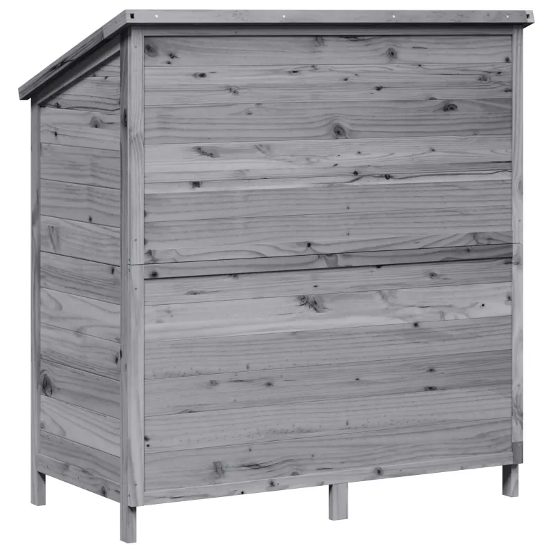 Sodo Sandėlys Pilka 106 x 56 x 113,5 cm Kietasis pušinis medis