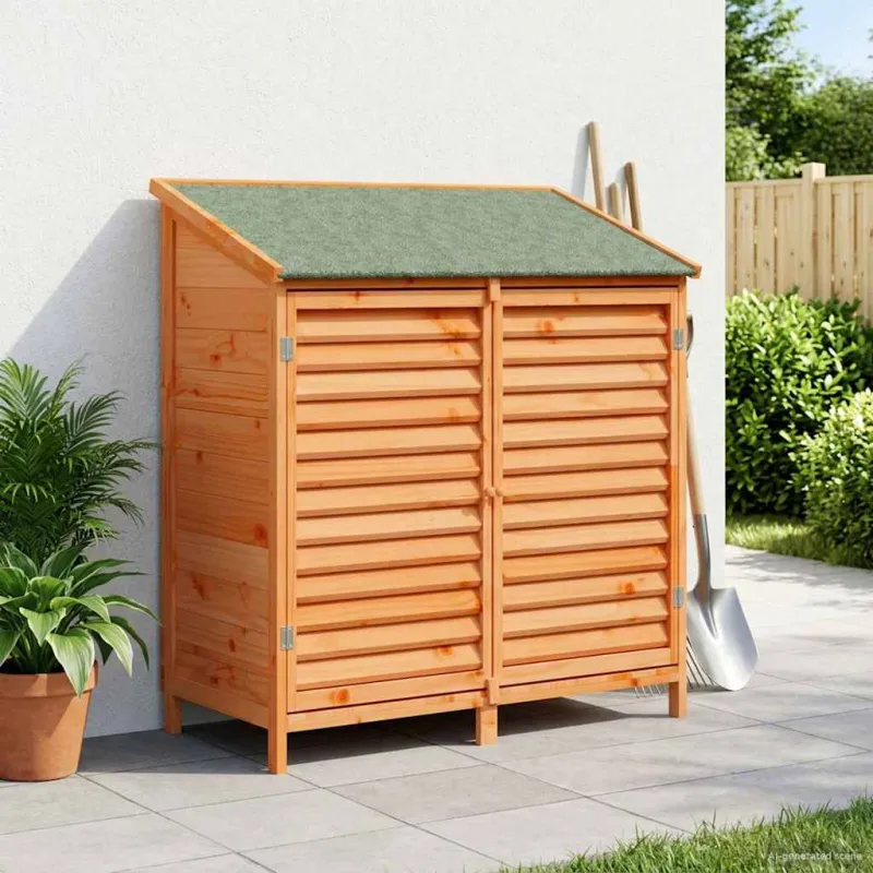 Sodo Sandėlys Ruda 106 x 56 x 113,5 cm Kietasis pušinis medis