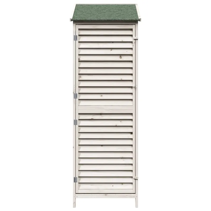 Sodo Sandėlys Balta 59 x 56 x 176 cm Kietasis pušinis medis
